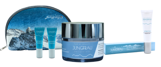 girl holding Jungfrau anti-aging cream